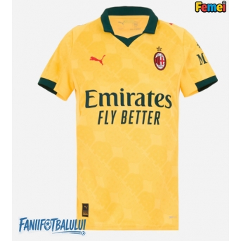 AC Milan Tricou Fotbal Replică 2025-26 Femei Treilea